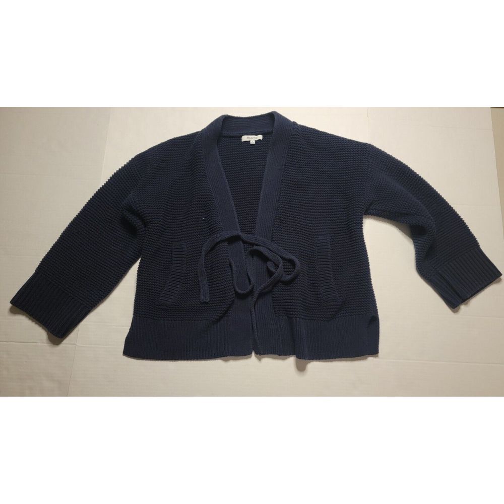 Madewell‎ Half Robe woman's size S Navy Blue Tie Up
